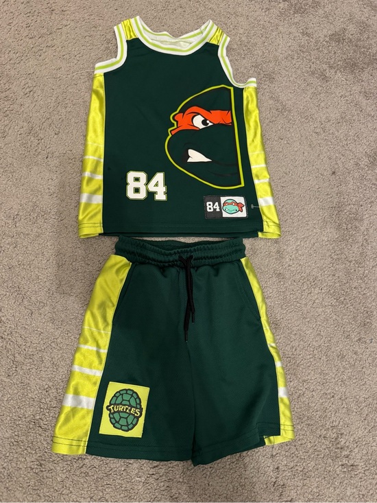 Nickelodeon Other - Teenage Mutant Ninja Turtles Michelangelo Basketball Outfit Size 5